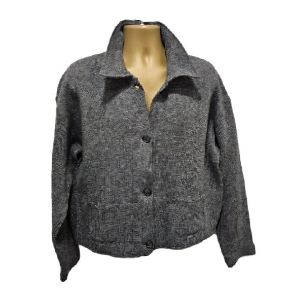 J. Crew Other - J Crew Vintage Cardigan Mens XL Lambswool Blend Gray Academia Coastal Goblincore